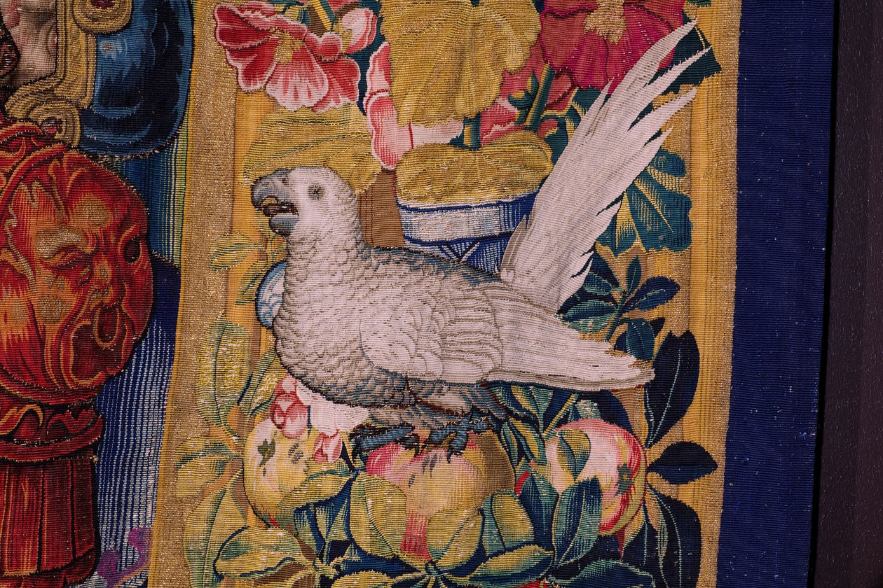 Flanderin kuvakudos. Sarja The Apocalypse: Pyhä Mikael voitti lohikäärmeen. Atelier Willem Dermoyen, Bryssel. Noin 1553-1555. Yksityiskohta. tekijältä Flemish School