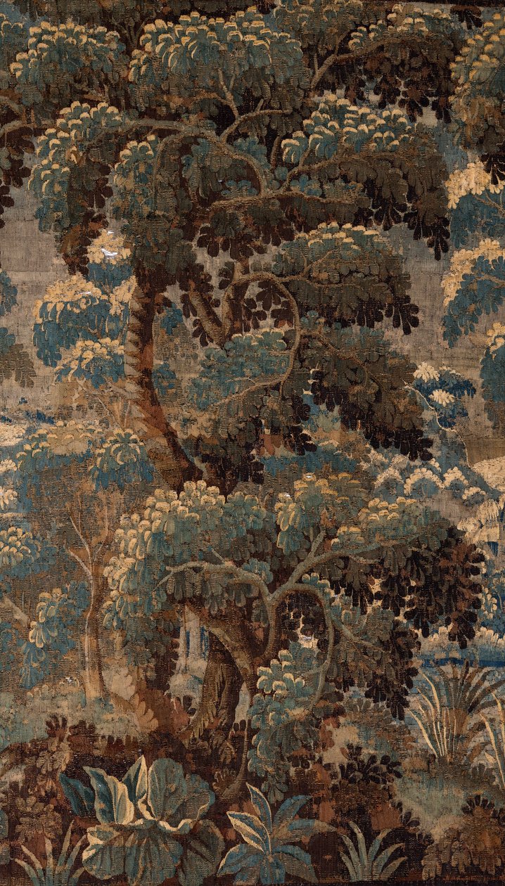 Flanderin kuvakudos. kestää. 1700-luvun loppu - 1700-luvun alku. Kirkon omaisuus Sint-Walburgakerk Oudenaarde (Dekenij van de Sint-Walburga). tekijältä Flemish School