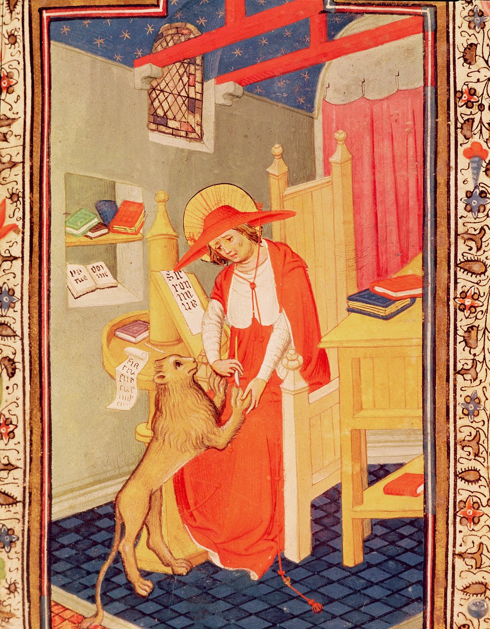 Fol.310v St. Jerome, Don Duarten tuntikirjasta tekijältä Flemish School