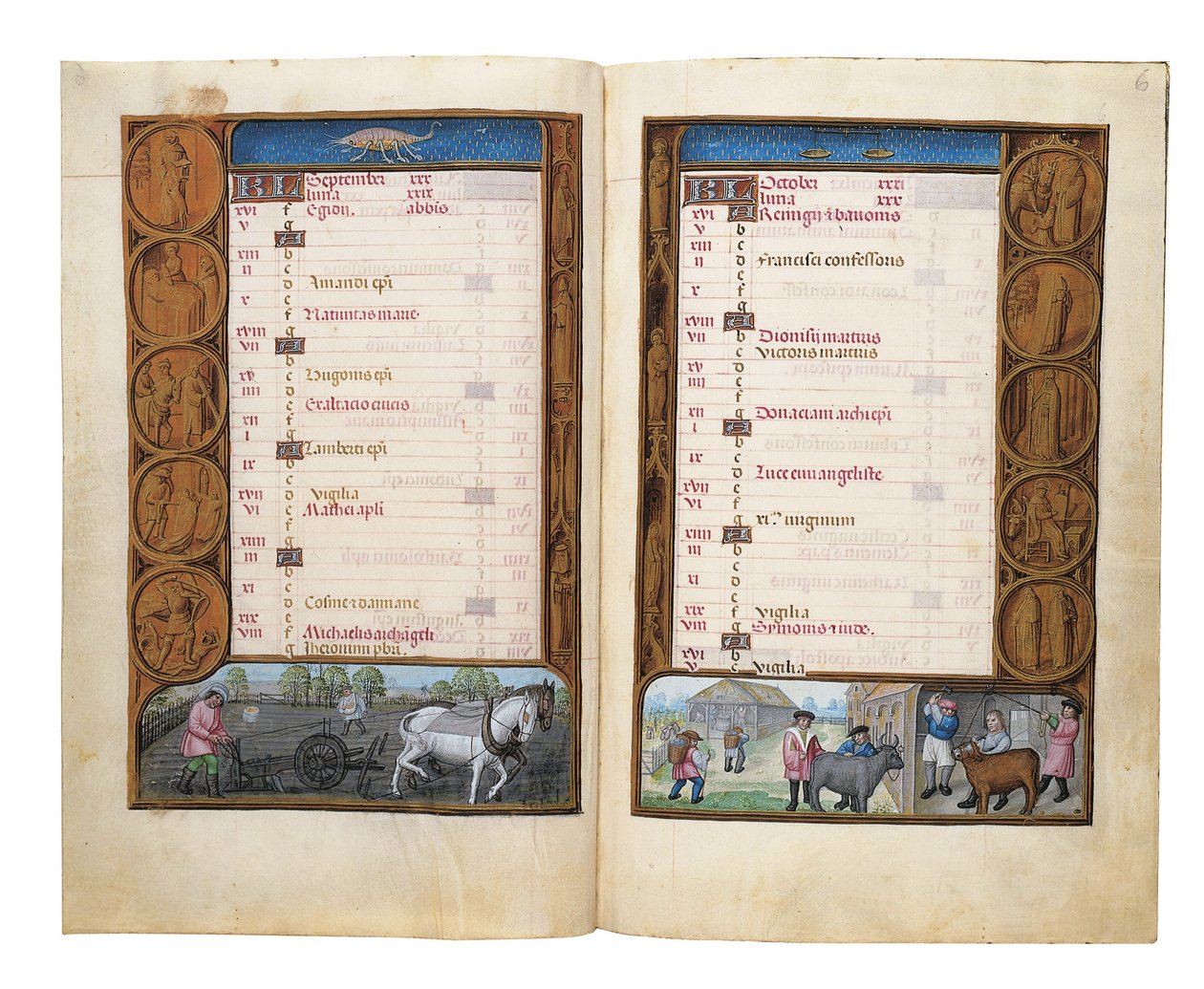 Folios Rothschildin tuntikirjasta, Gent tai Brugge, n. 1505 tekijältä Flemish School