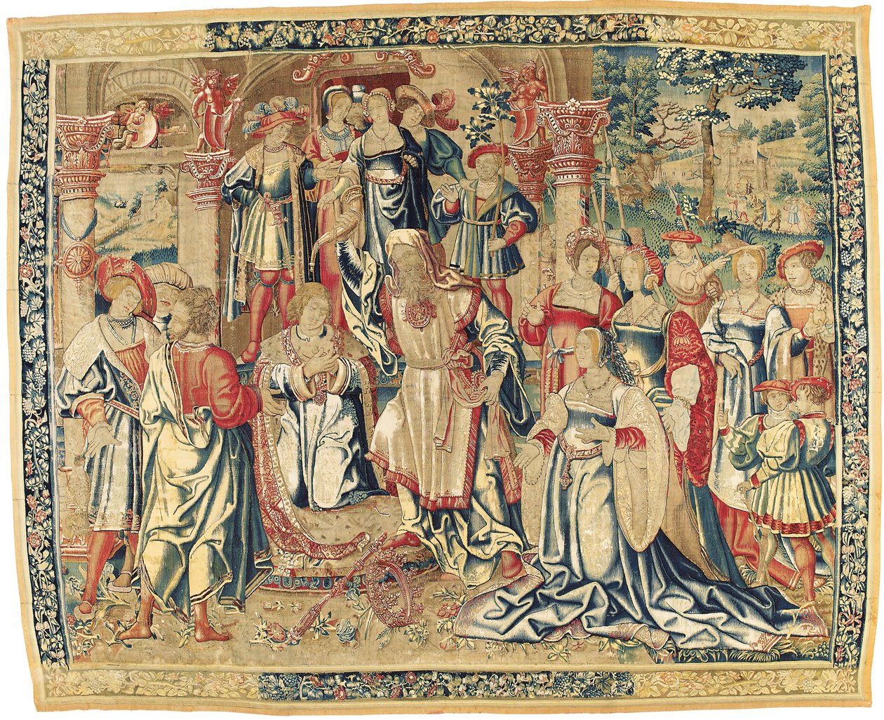 Ranskalais-flaamilainen raamatullinen kuvakudos, n. 1510-30 tekijältä Flemish School