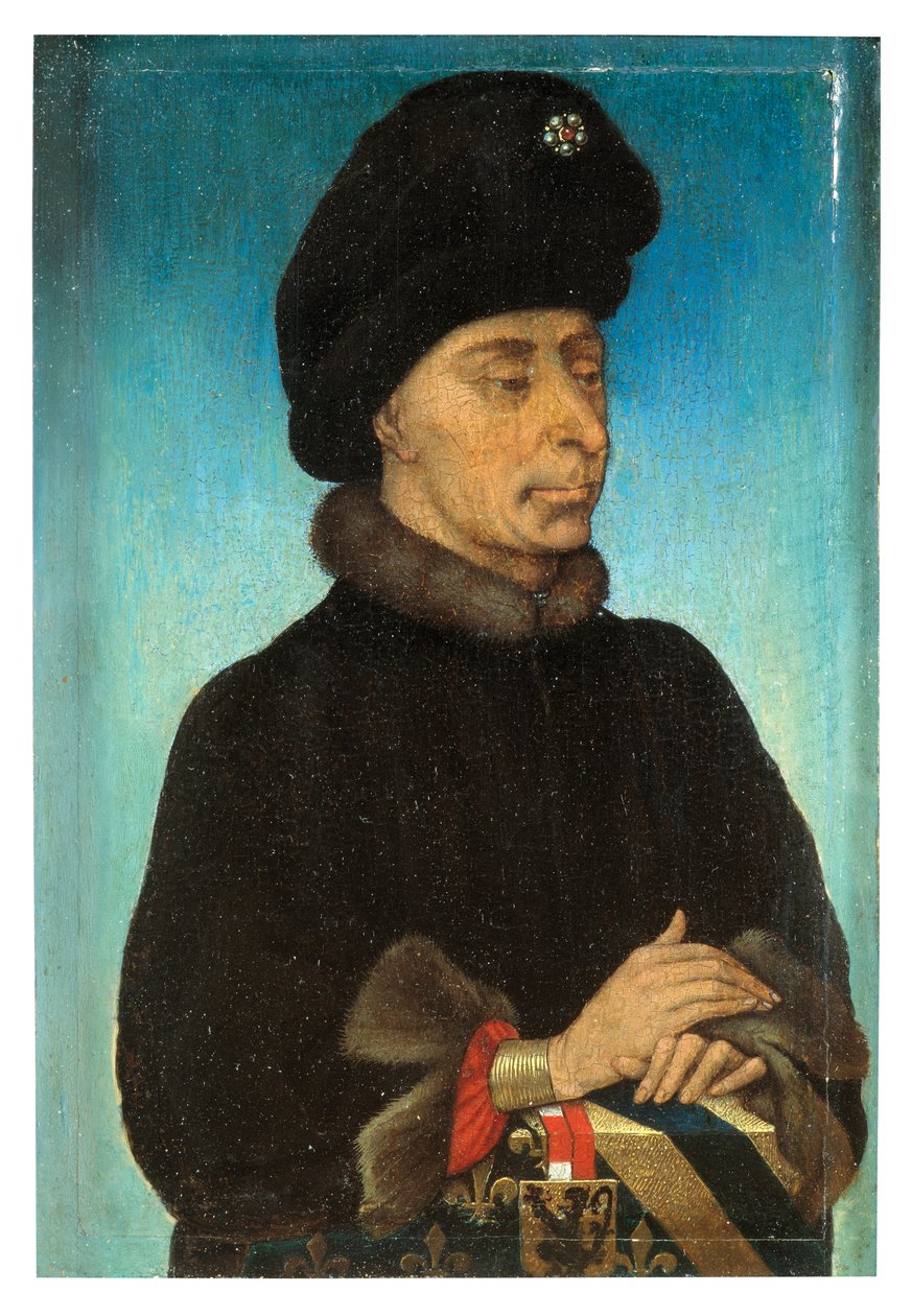 John The Fearless, Burgundin herttua (öljy paneelissa) tekijältä Flemish School
