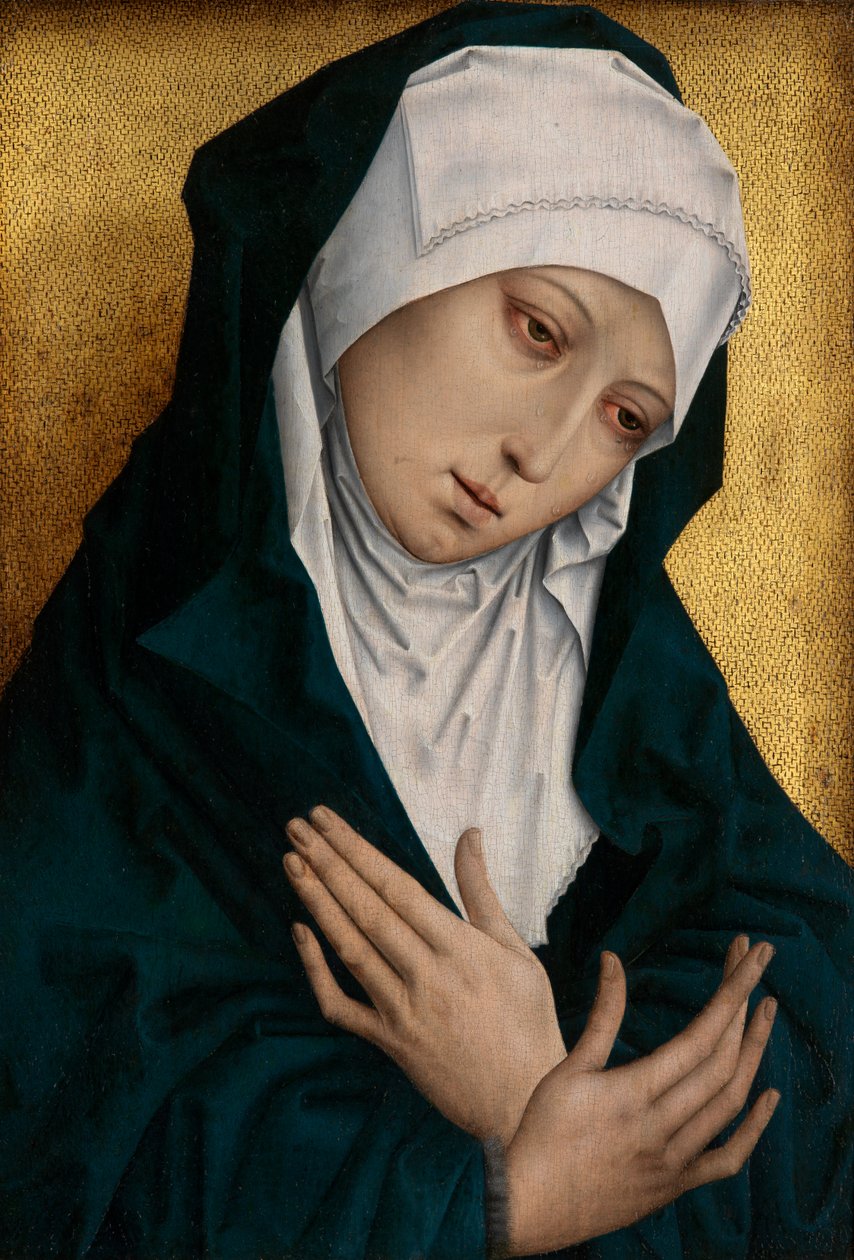 Mater Dolorosa (öljy paneelissa) tekijältä Flemish School