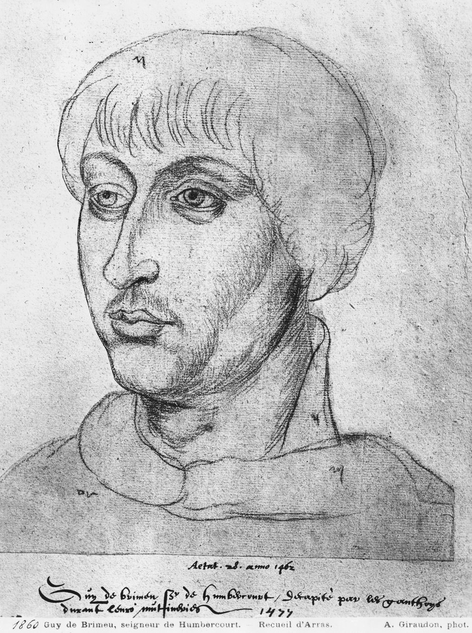 Ms 266 fol.214 Guy de Brimeu, Humbercourtin lordi, The Recueil d