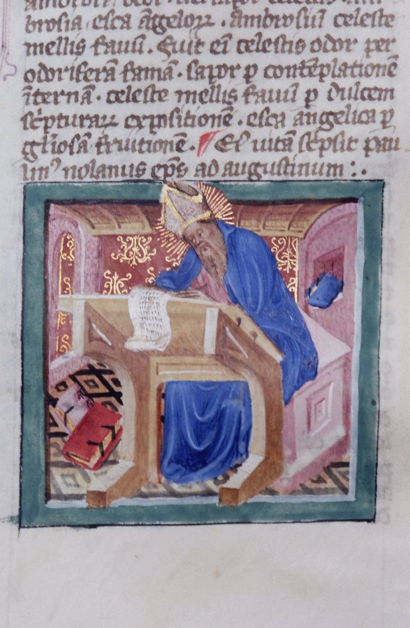Ms Gen 1111 sivu Legenda Aureasta, Bruggesta, n. 1400-10 tekijältä Flemish School