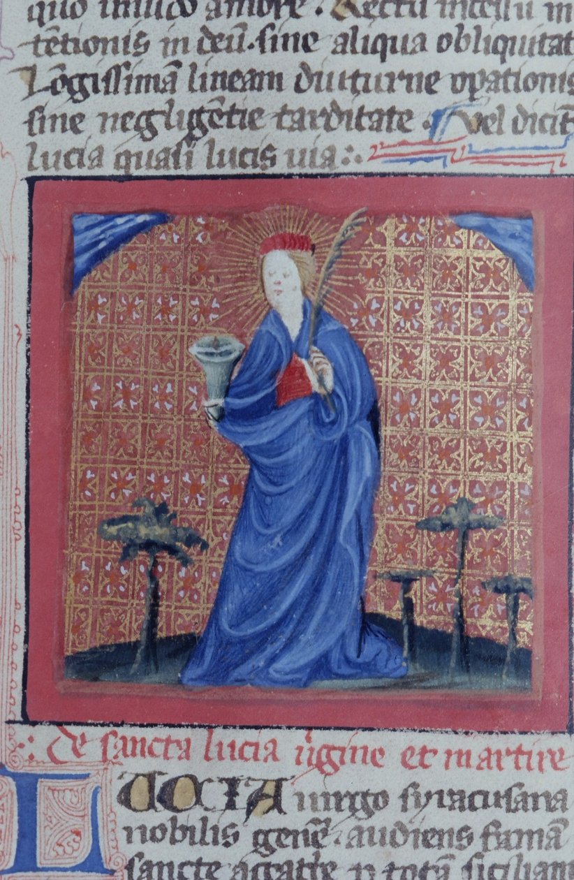 Ms Gen 1111 sivu Legenda Aureasta, Bruggesta, n. 1400-10 tekijältä Flemish School