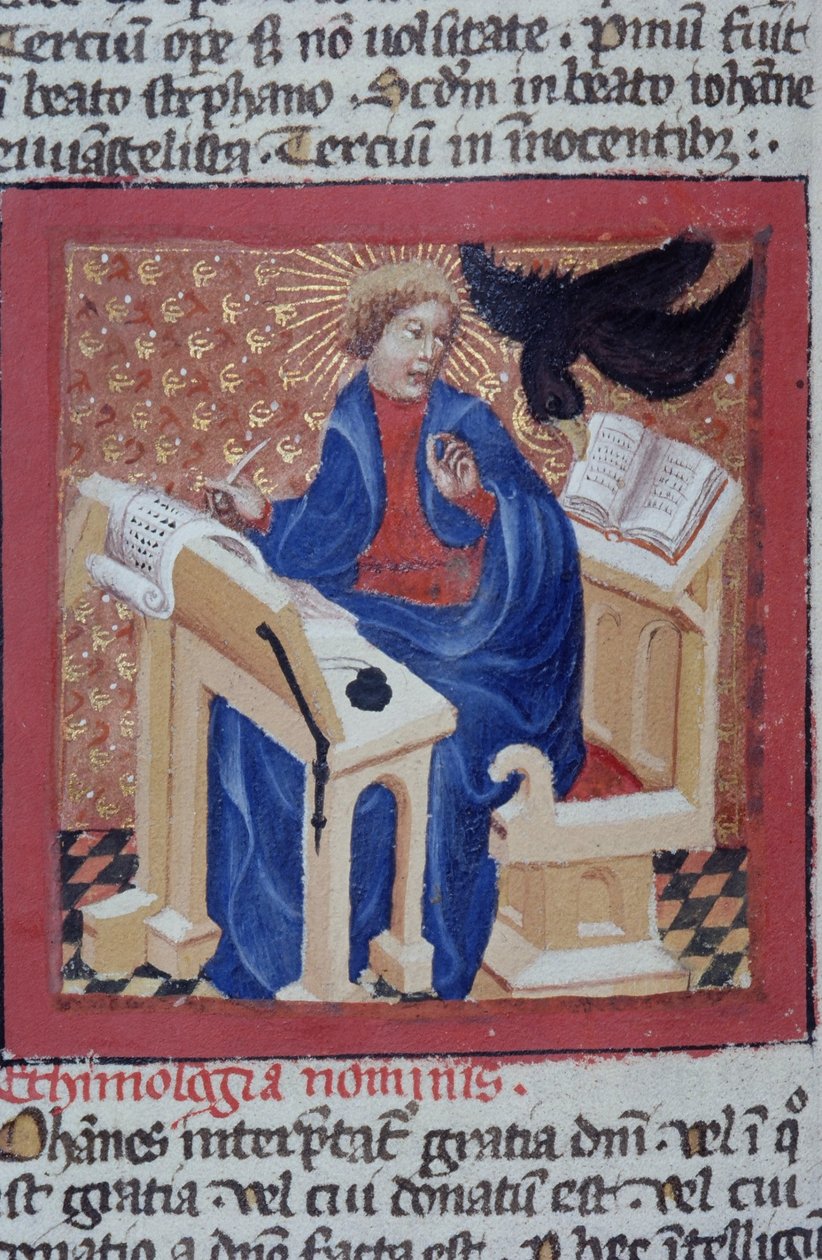 Ms Gen 1111 sivu Legenda Aureasta, Bruggesta, n. 1400-10 tekijältä Flemish School