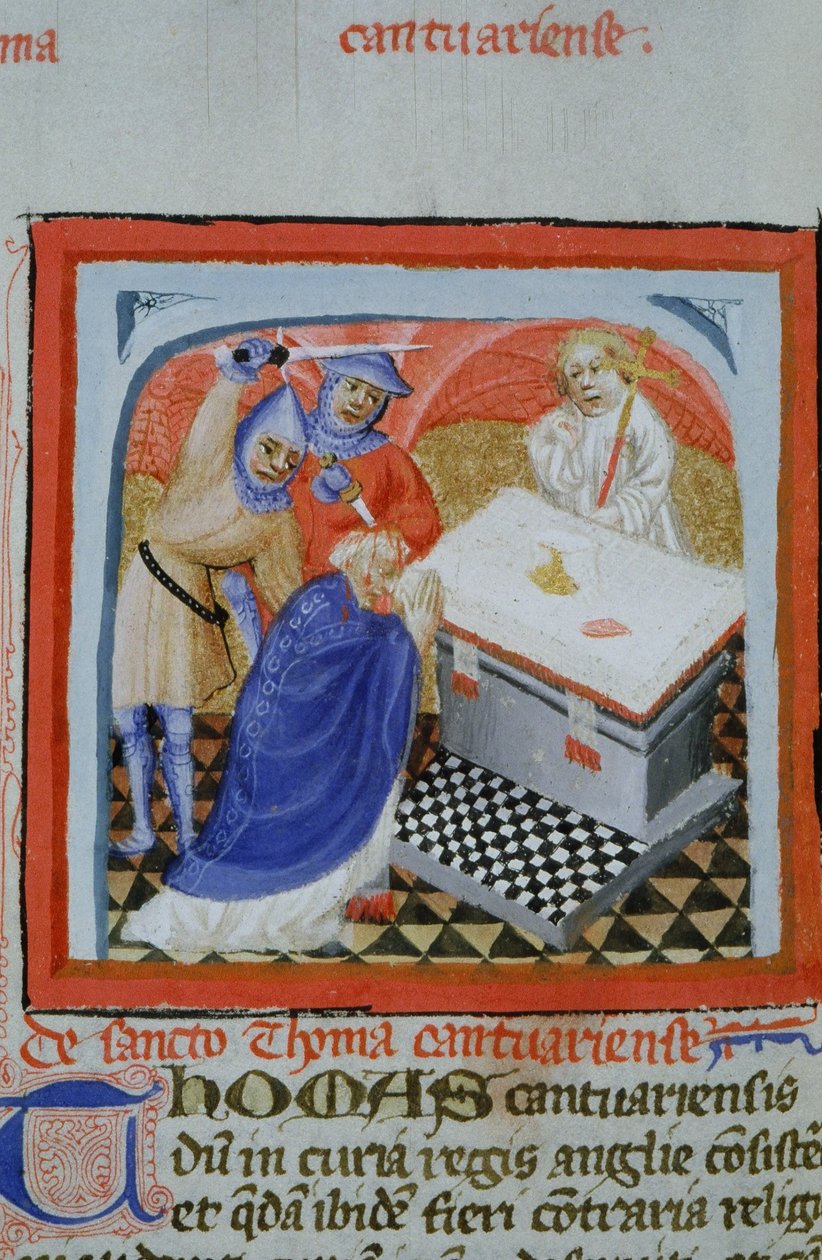 Ms Gen 1111 sivu Legenda Aureasta, Bruggesta, n. 1400-10 tekijältä Flemish School