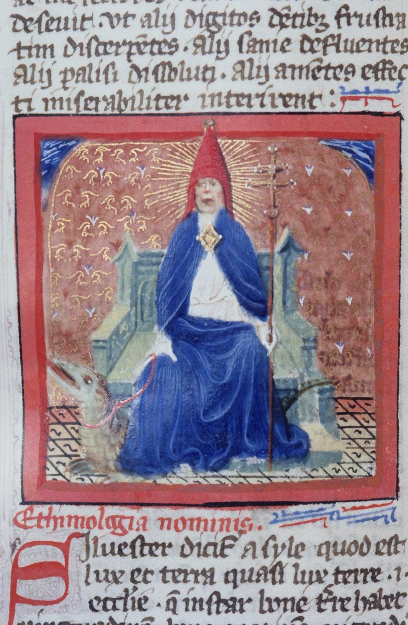 Ms Gen 1111 sivu Legenda Aureasta, Bruggesta, n. 1400-10 tekijältä Flemish School