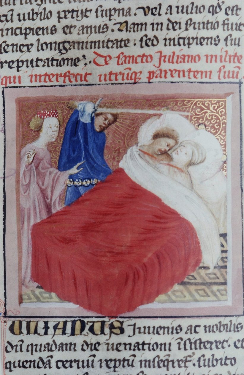 Ms Gen 1111 sivu Legenda Aureasta, Bruggesta, n. 1400-10 tekijältä Flemish School