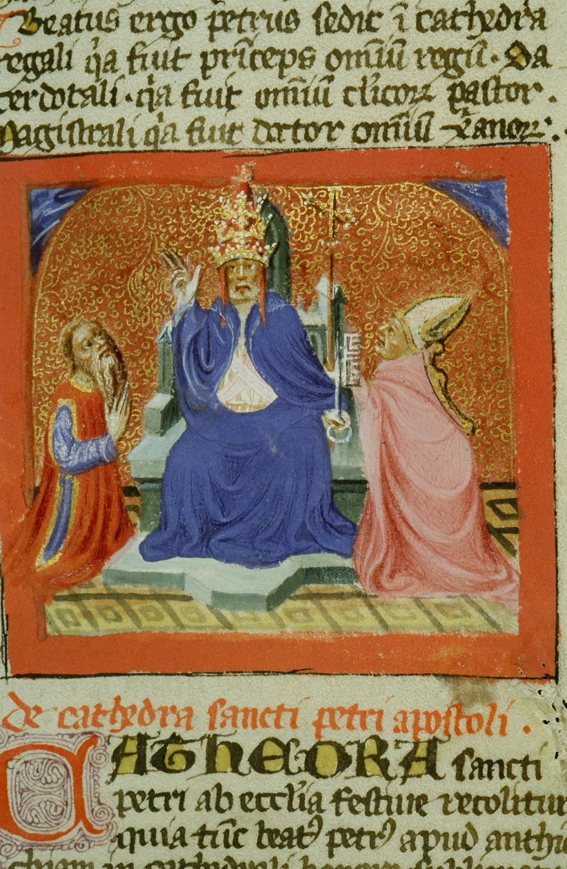 Ms Gen 1111 sivu Legenda Aureasta, Bruggesta, n. 1400-10 tekijältä Flemish School