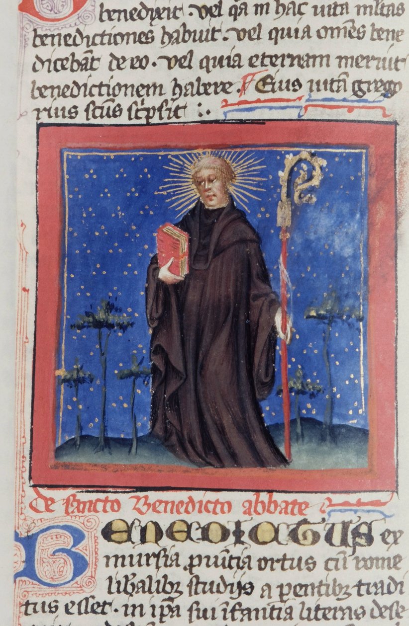 Ms Gen 1111 sivu Legenda Aureasta, Bruggesta, n. 1400-10 tekijältä Flemish School