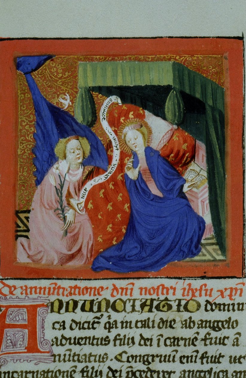 Ms Gen 1111 sivu Legenda Aureasta, Bruggesta, n. 1400-10 tekijältä Flemish School