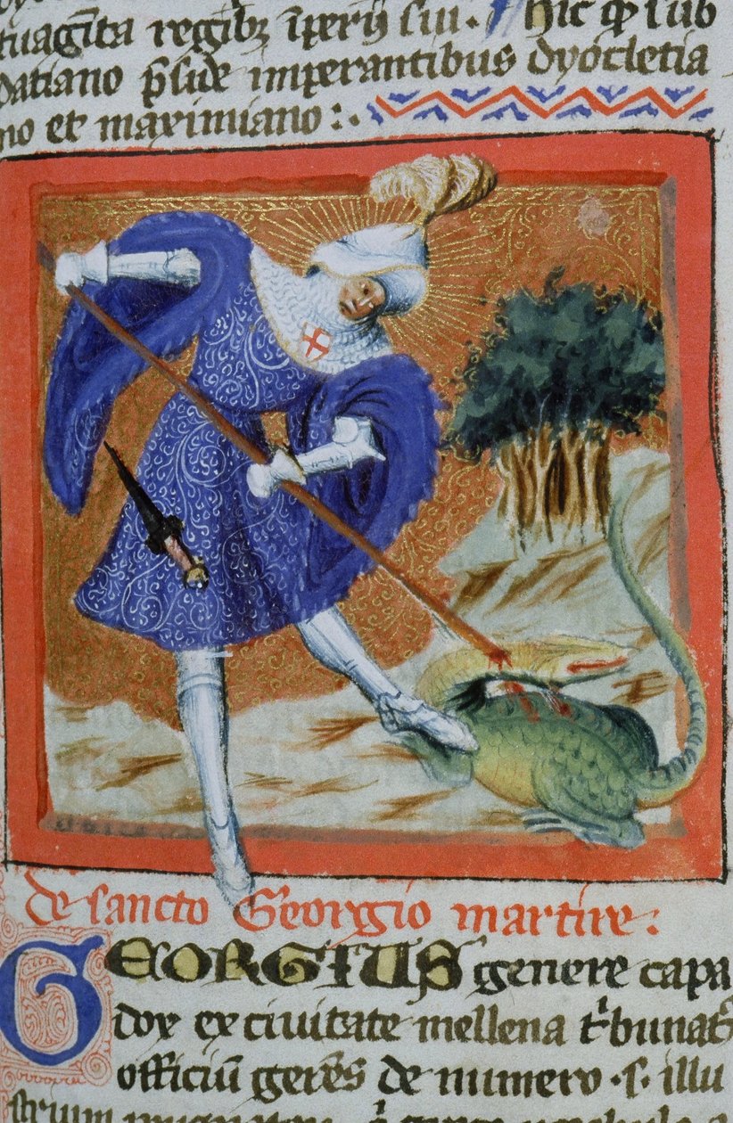 Ms Gen 1111 sivu Legenda Aureasta, Bruggesta, n. 1400-10 tekijältä Flemish School