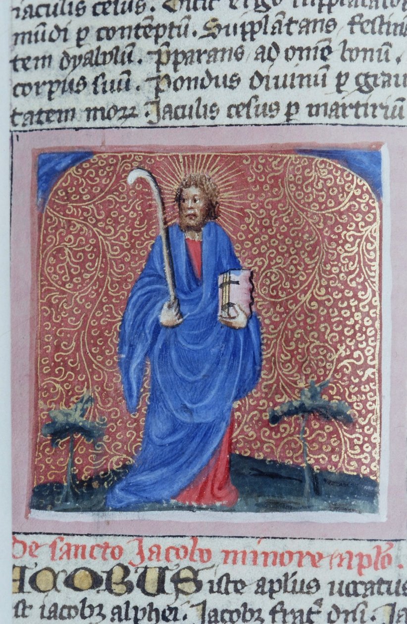 Ms Gen 1111 sivu Legenda Aureasta, Bruggesta, n. 1400-10 tekijältä Flemish School