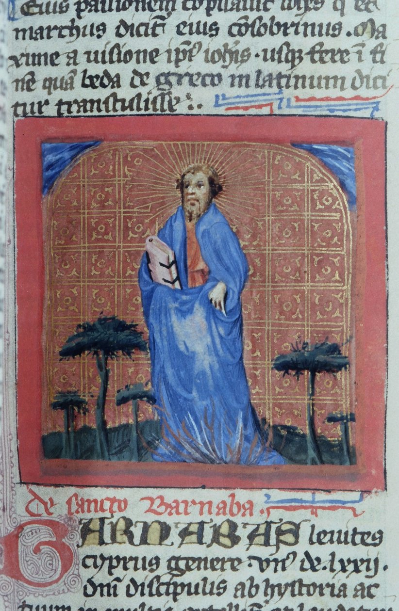 Ms Gen 1111 sivu Legenda Aureasta, Bruggesta, n. 1400-10 tekijältä Flemish School