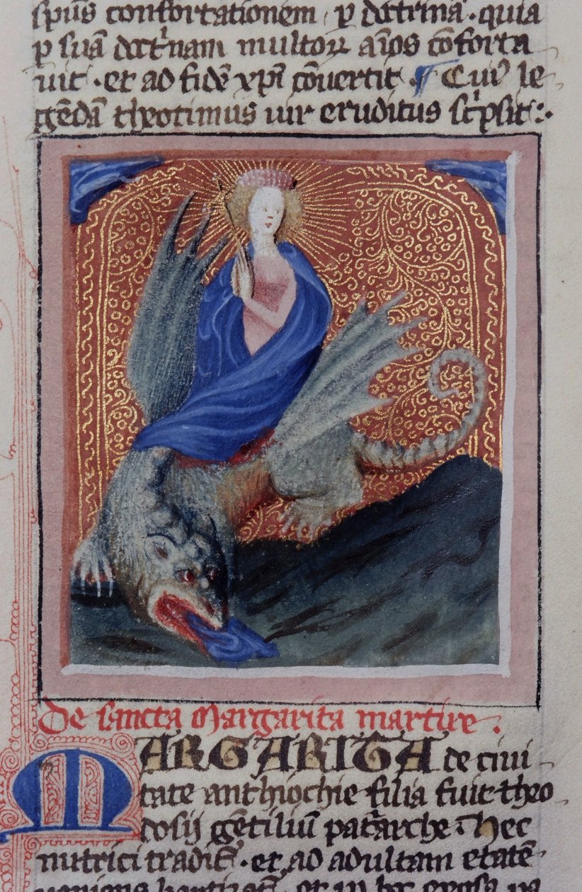 Ms Gen 1111 sivu Legenda Aureasta, Bruggesta, n. 1400-10 tekijältä Flemish School
