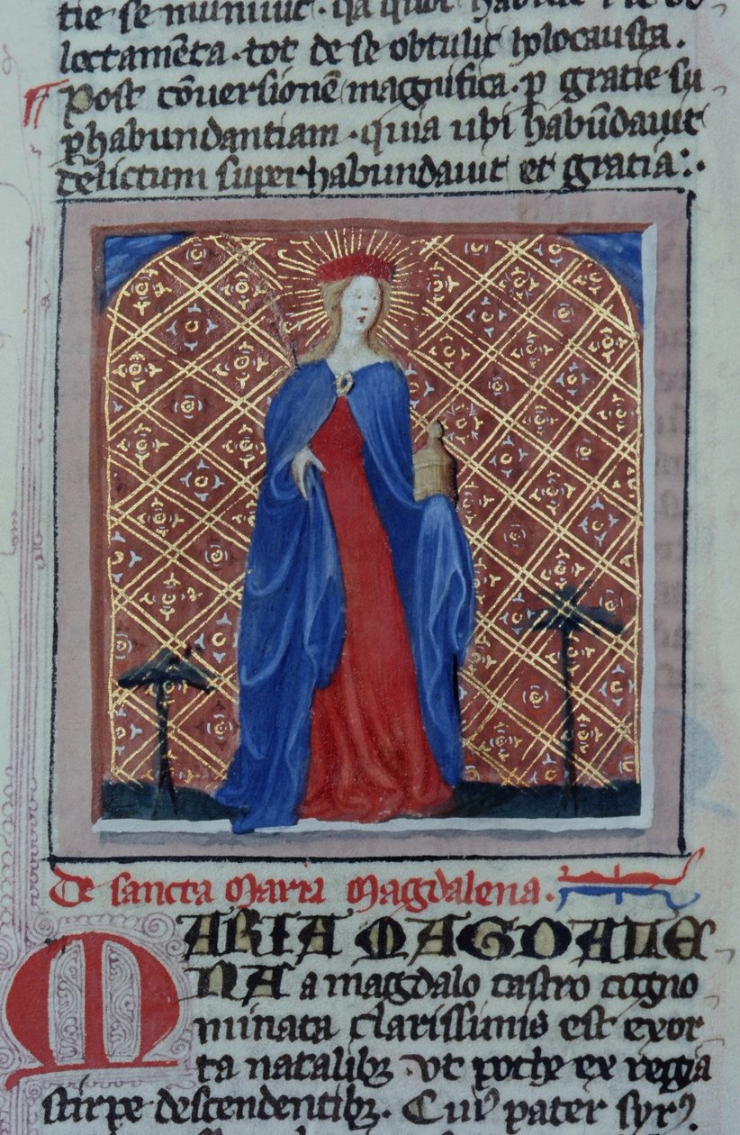 Ms Gen 1111 sivu Legenda Aureasta, Bruggesta, n. 1400-10 tekijältä Flemish School