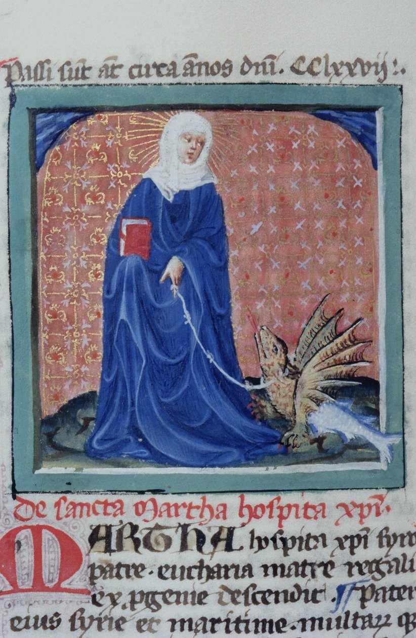 Ms Gen 1111 sivu Legenda Aureasta, Bruggesta, n. 1400-10 tekijältä Flemish School