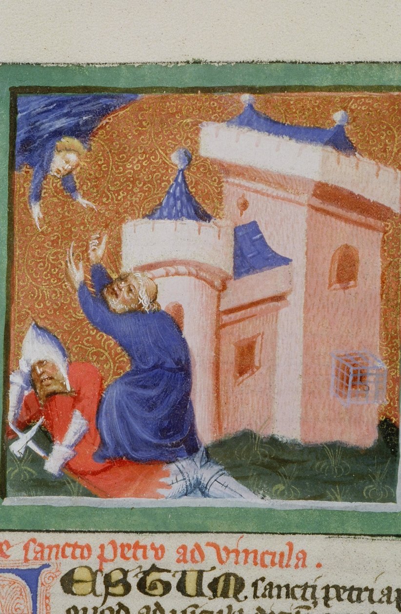 Ms Gen 1111 sivu Legenda Aureasta, Bruggesta, n. 1400-10 tekijältä Flemish School