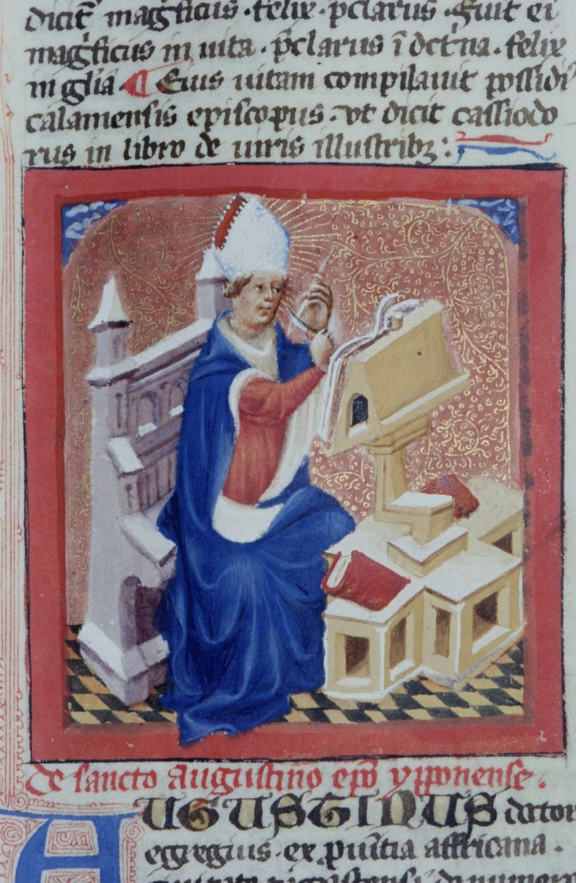 Ms Gen 1111 sivu Legenda Aureasta, Bruggesta, n. 1400-10 tekijältä Flemish School