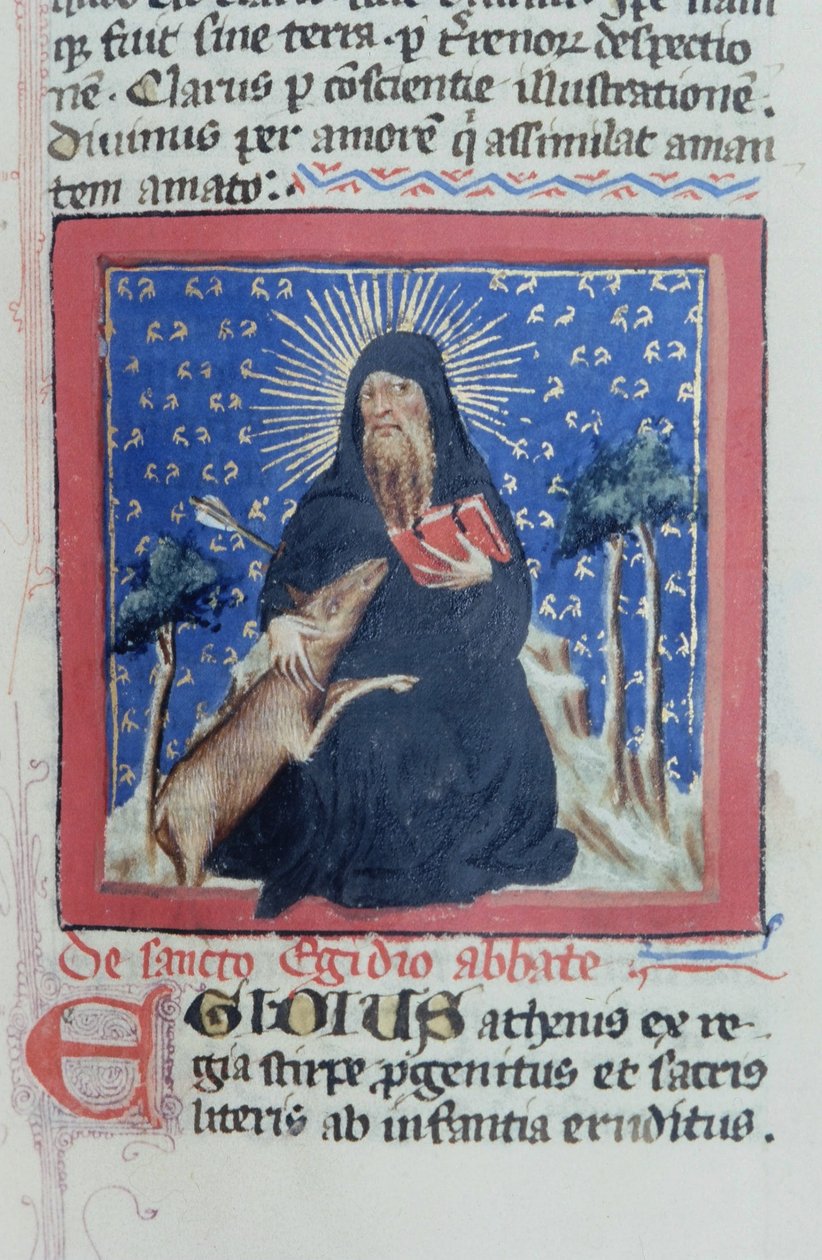 Ms Gen 1111 sivu Legenda Aureasta, Bruggesta, n. 1400-10 tekijältä Flemish School