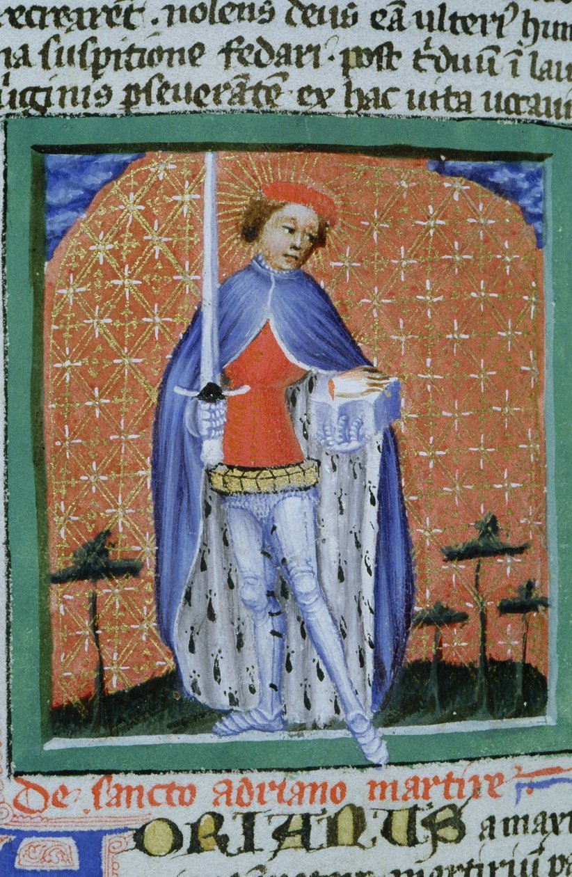 Ms Gen 1111 sivu Legenda Aureasta, Bruggesta, n. 1400-10 tekijältä Flemish School