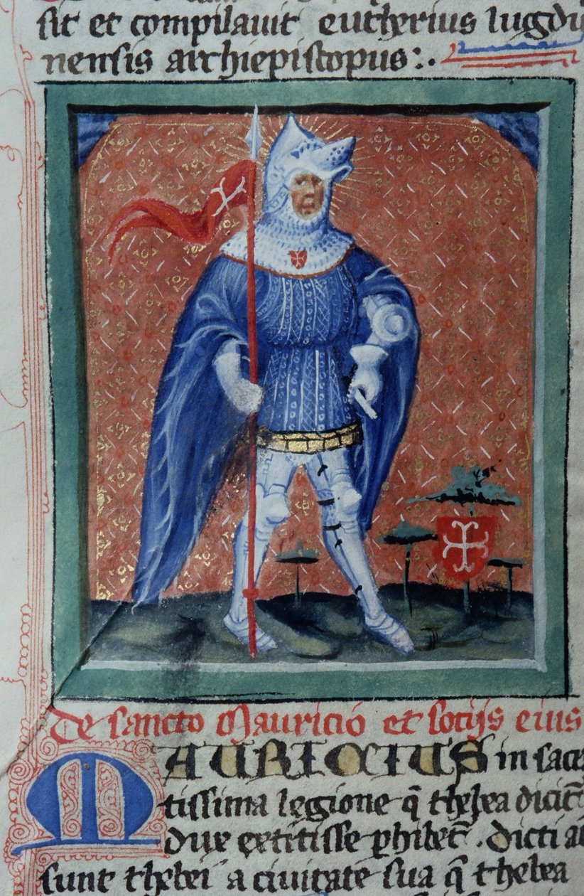 Ms Gen 1111 sivu Legenda Aureasta, Bruggesta, n. 1400-10 tekijältä Flemish School