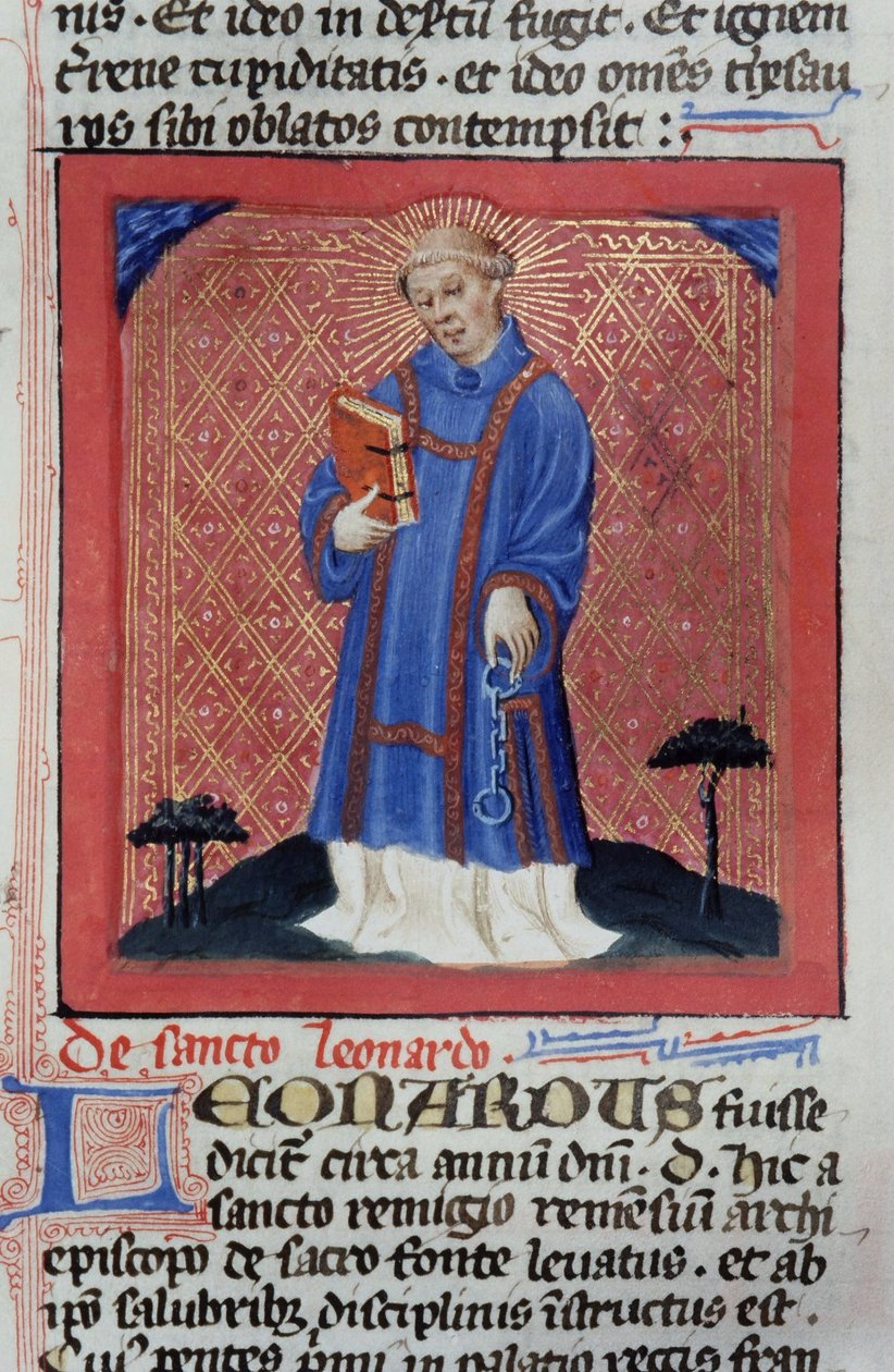 Ms Gen 1111 sivu Legenda Aureasta, Bruggesta, n. 1400-10 tekijältä Flemish School