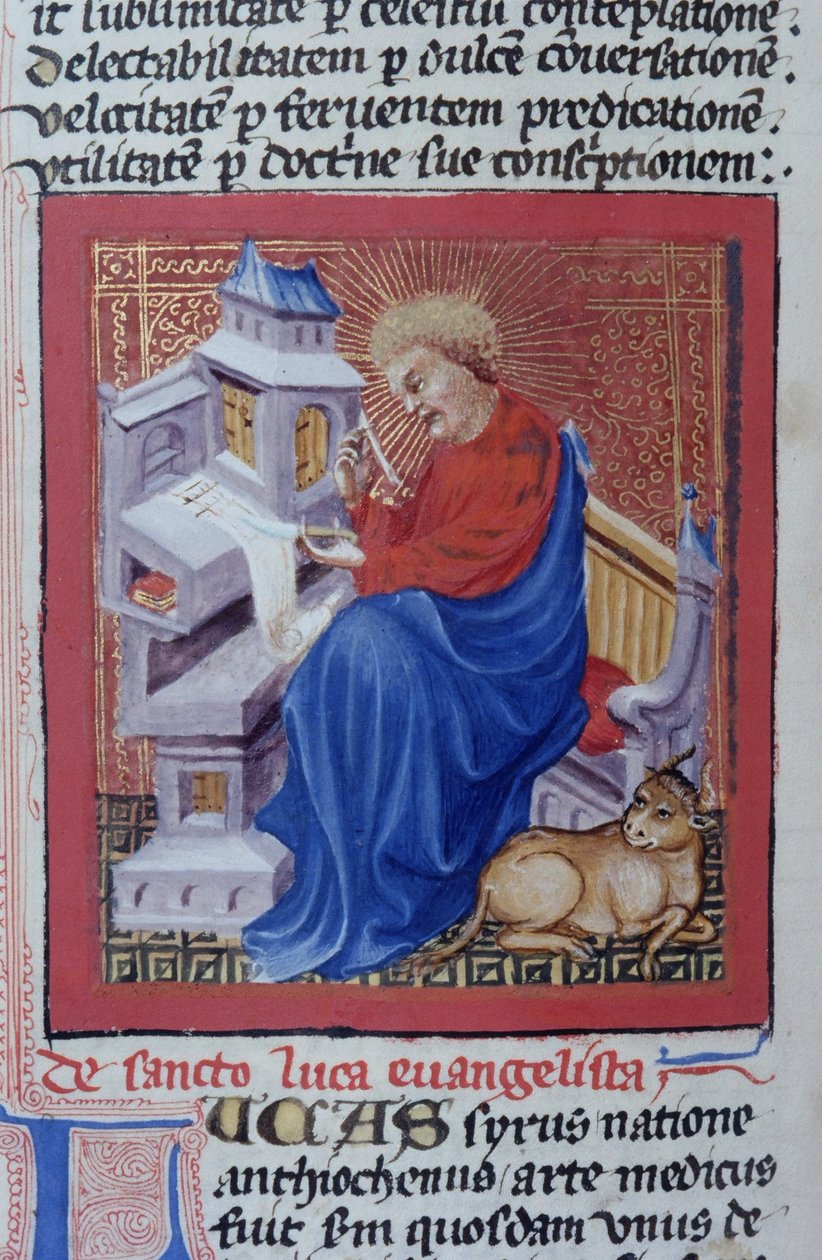 Ms Gen 1111 sivu Legenda Aureasta, Bruggesta, n. 1400-10 tekijältä Flemish School