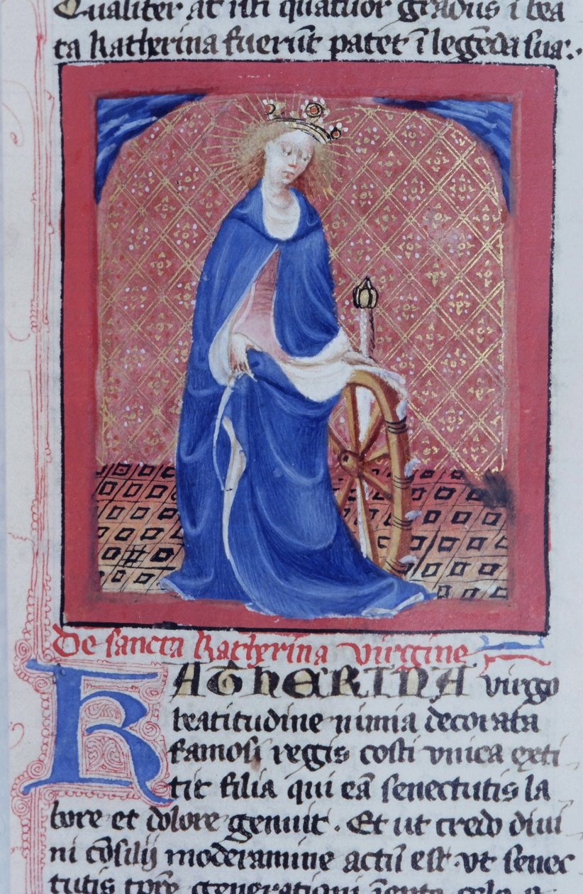 Ms Gen 1111 sivu Legenda Aureasta, Bruggesta, n. 1400-10 tekijältä Flemish School