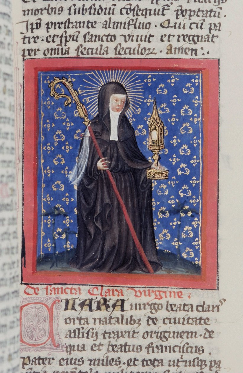 Ms Gen 1111 sivu Legenda Aureasta, Bruggesta, n. 1400-10 tekijältä Flemish School
