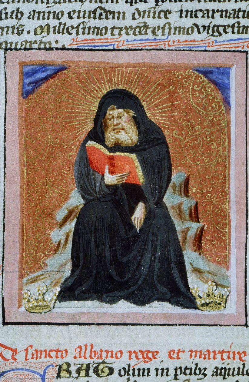 Ms Gen 1111 sivu Legenda Aureasta, Bruggesta, n. 1400-10 tekijältä Flemish School