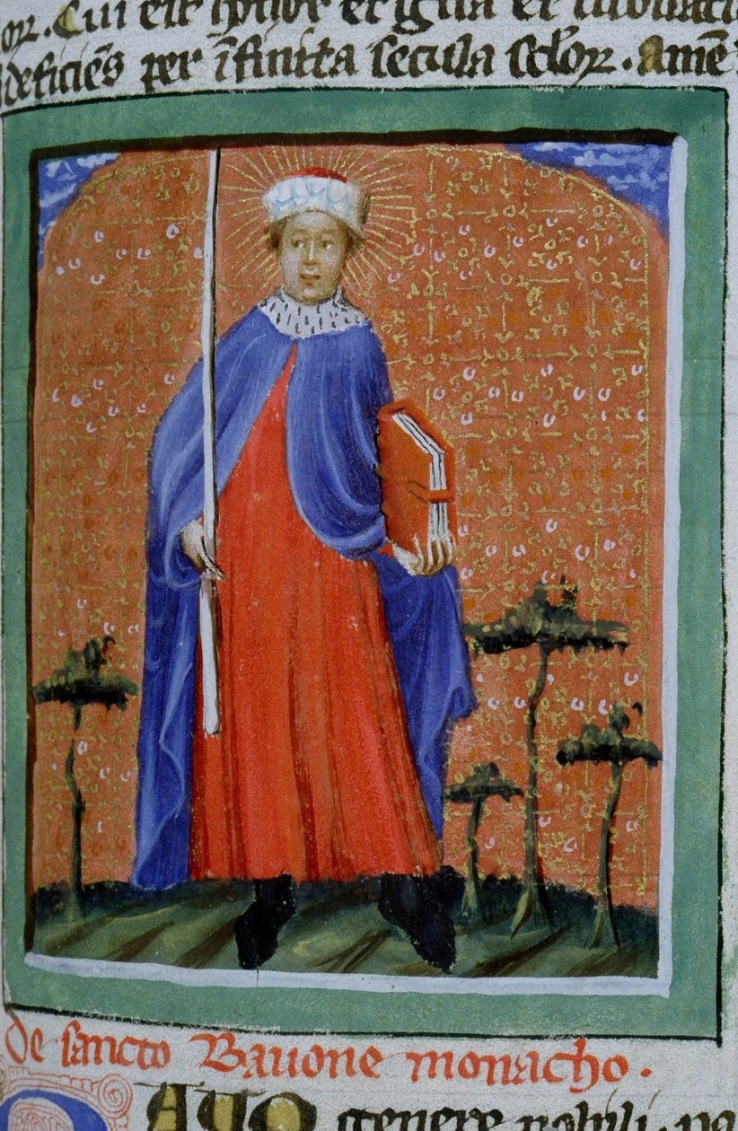 Ms Gen 1111 sivu Legenda Aureasta, Bruggesta, n. 1400-10 tekijältä Flemish School