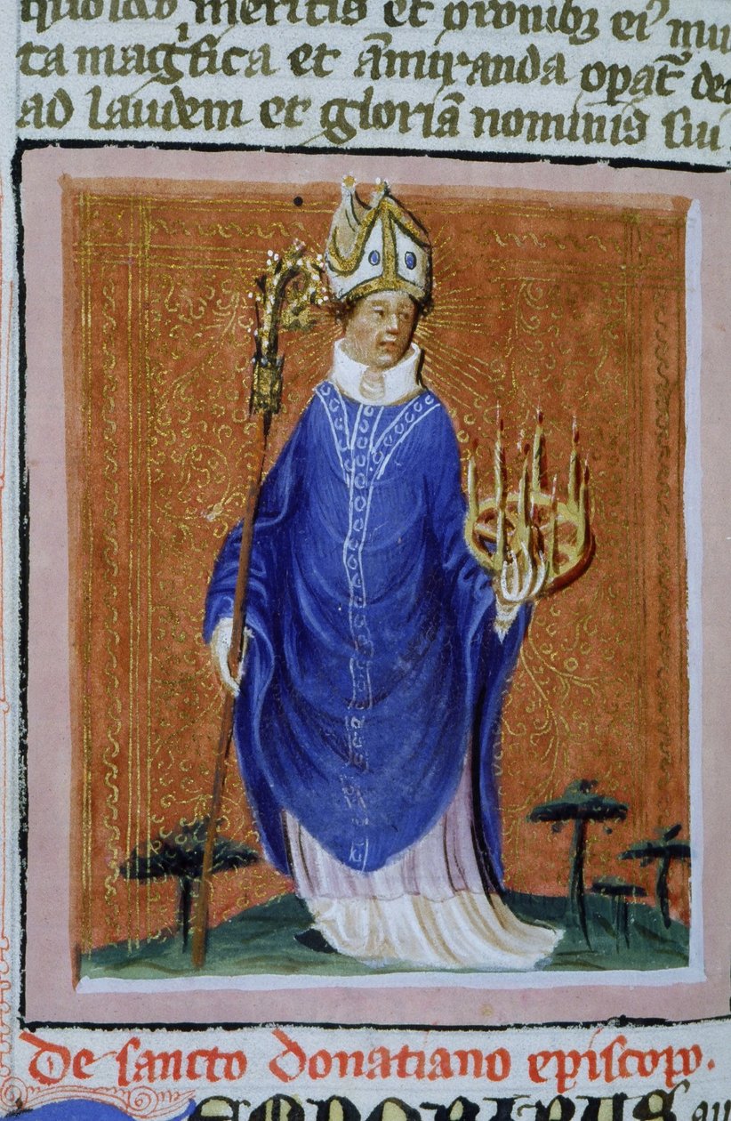 Ms Gen 1111 sivu Legenda Aureasta, Bruggesta, n. 1400-10 tekijältä Flemish School
