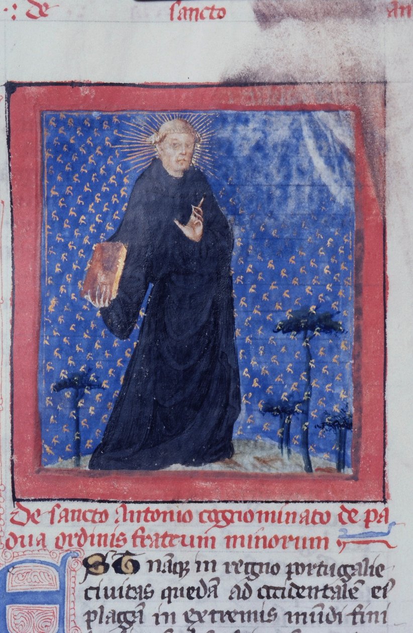 Ms Gen 1111 sivu Legenda Aureasta, Bruggesta, n. 1400-10 tekijältä Flemish School