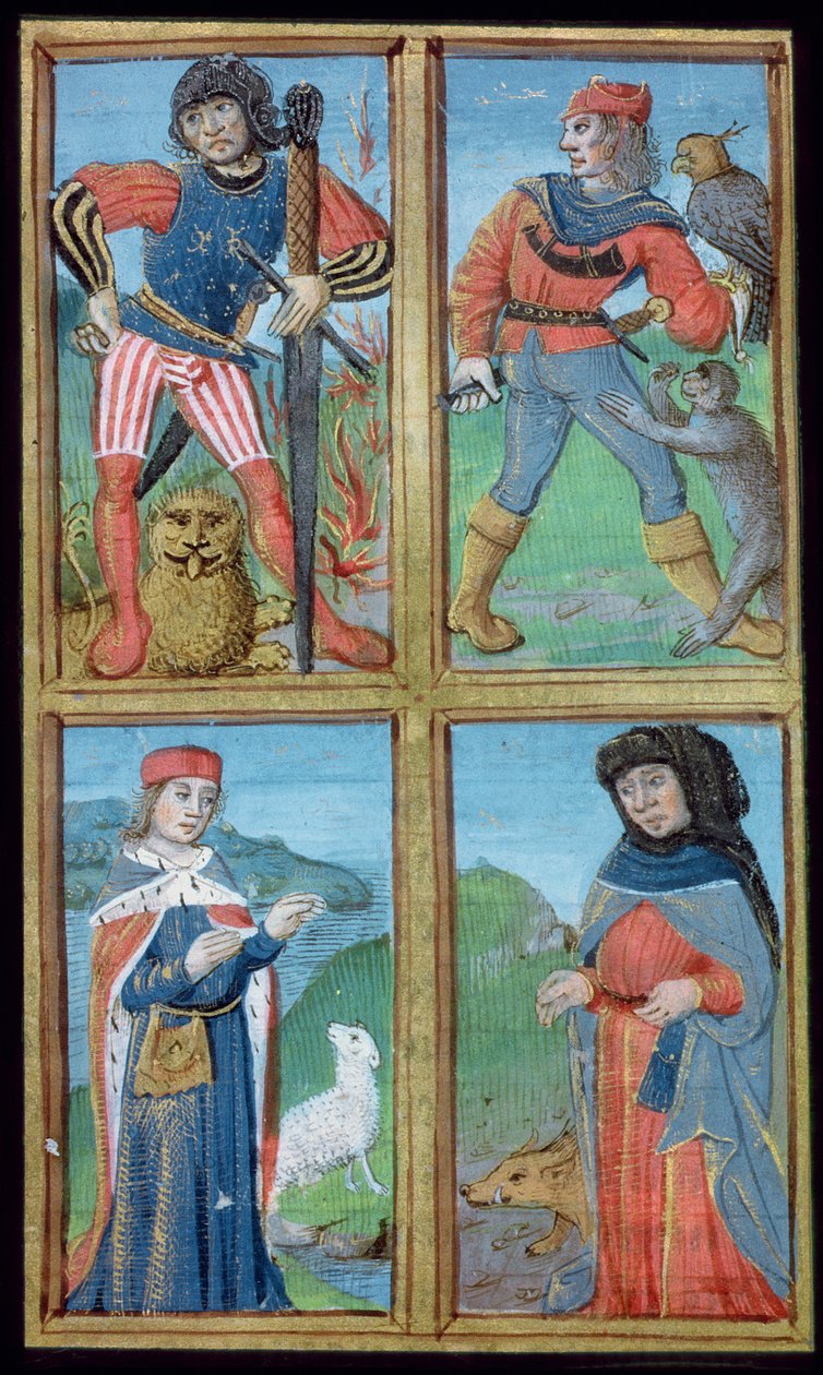 Ms Hunter 9 f.6r Knights and Noblemen, De Medina Fen I. II, kirjoittanut Avicenna (980-1037) tekijältä Flemish School