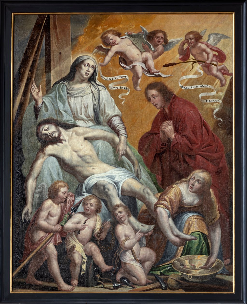 Maalaus, Pietà, flaamilainen koulu tekijältä Flemish School
