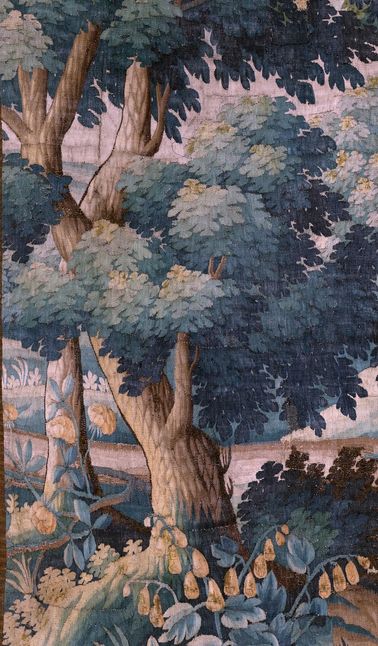 Seurakuntakirkko (Saint Walburga Church). Flanderin kuvakudos "Verdure". Oudenaarde. 1700-luvun loppu - 1700-luvun alku. Sint-Walburgakerk Oudenaarden kirkon omaisuus. tekijältä Flemish School