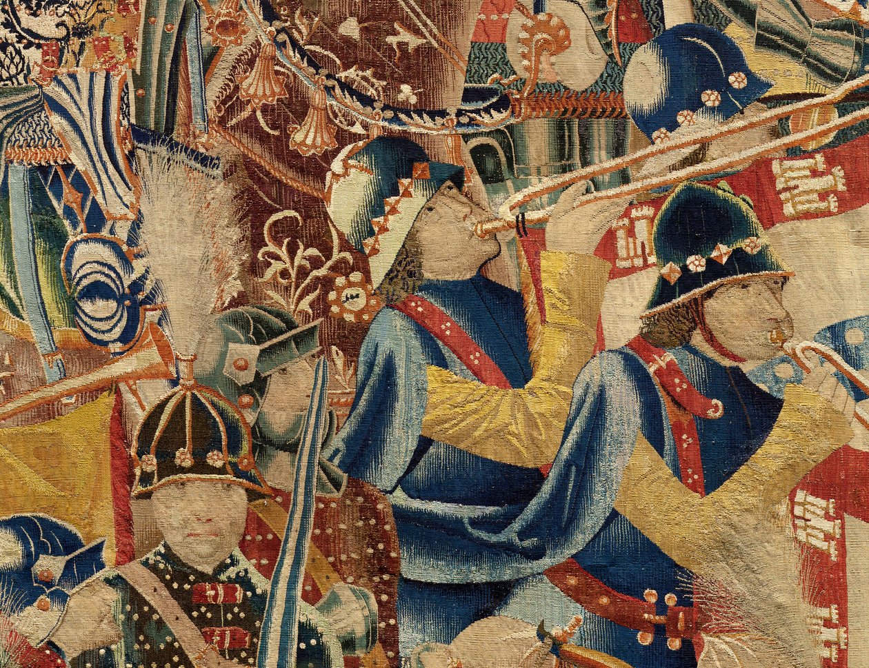 Seurakunnan kuvakudosmuseo (Pastrana Tapestriesin seurakuntamuseo). Flanderin kuvakudos. Ota Asilah (Take of Asilah, Assault on Asilah, De inname van Arzila). Sarja Portugalin kuninkaan Alfonso I:n valloitukset. Tournai. tekijältä Flemish School