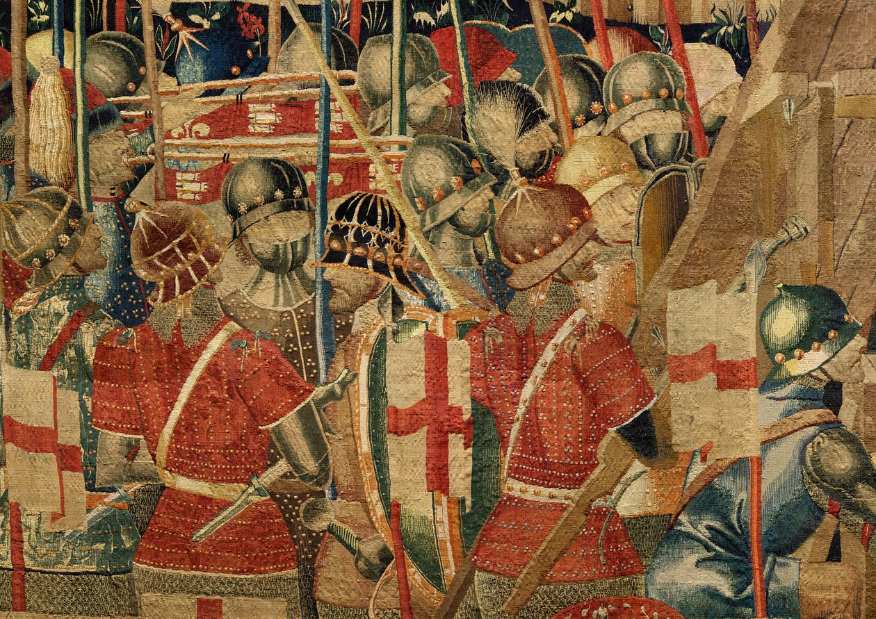 Seurakunnan kuvakudosmuseo (Pastrana Tapestries -seurakuntamuseo). Flanderin kuvakudos. Asilan piiritys (Asilahin piiritys, De omsingeling van Arzila). Sarja Portugalin kuninkaan Alfonso I:n valloitukset. Tournai. tekijältä Flemish School