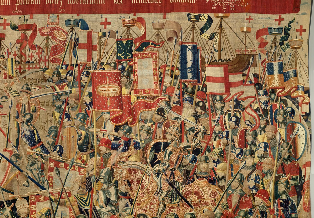 Seurakunnan kuvakudosmuseo (Pastrana Tapestriesin seurakuntamuseo). Flanderin kuvakudos. Ota Asilah (Take of Asilah, Assault on Asilah, De inname van Arzila). Sarja Portugalin kuninkaan Alfonso I:n valloitukset. Tournai. tekijältä Flemish School