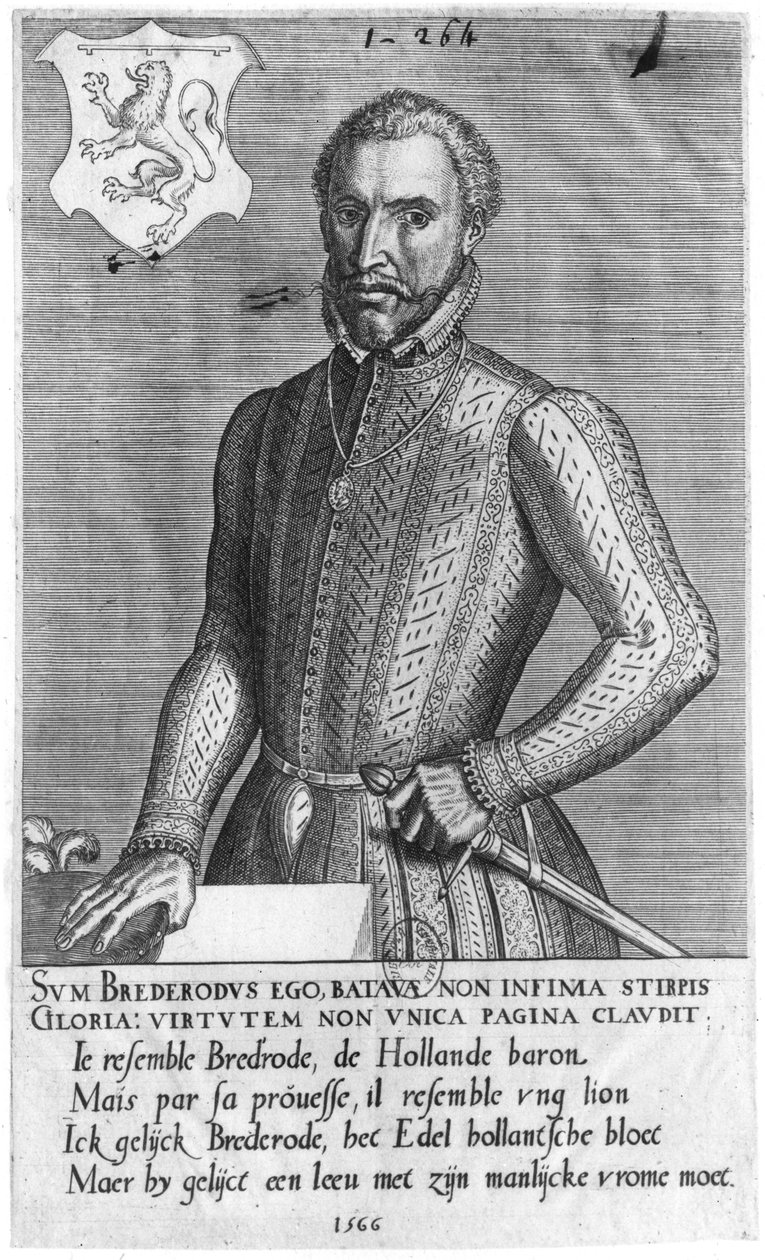 Kreivi Henry Brederoden (1531-68) muotokuva 1566 tekijältä Flemish School