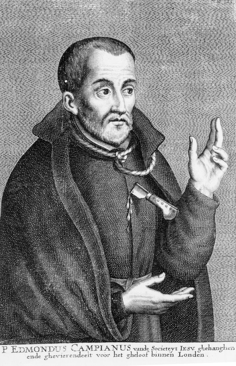 Saint Edmund Campion Jacques Neeffsin printistä tekijältä Flemish School