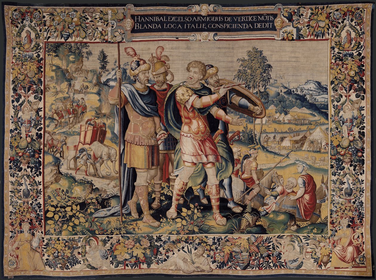 Hannibalin historia, n. 1570 (kuvakudos) tekijältä Flemish School