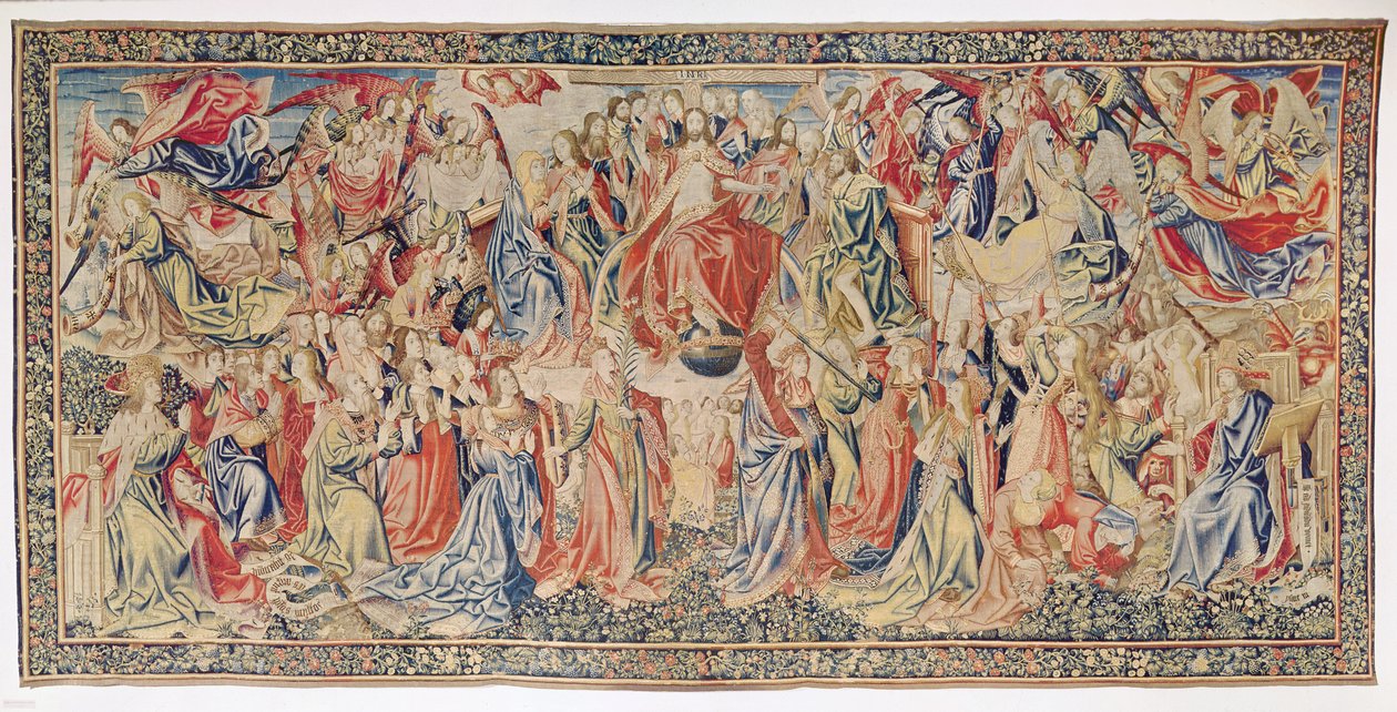 Viimeinen tuomio: Ihmisen lunastus, Brysselin työpaja, 1400-1500-luku tekijältä Flemish School