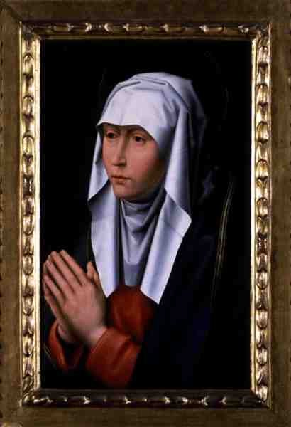 The Woman in Distress (öljy paneelissa) tekijältä Flemish School