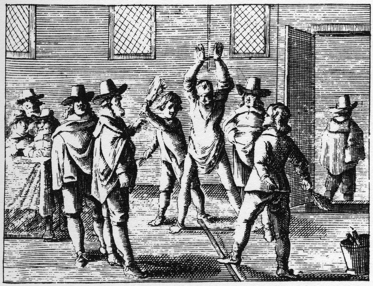 Wizard Whipping by Children - Kaiverrus vuodelta 1725 kirjassa ""La Sorcellerie demasquee"" (