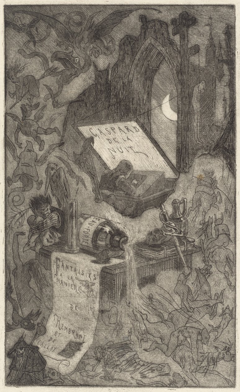 Yön Gaspard tekijältä Félicien Rops
