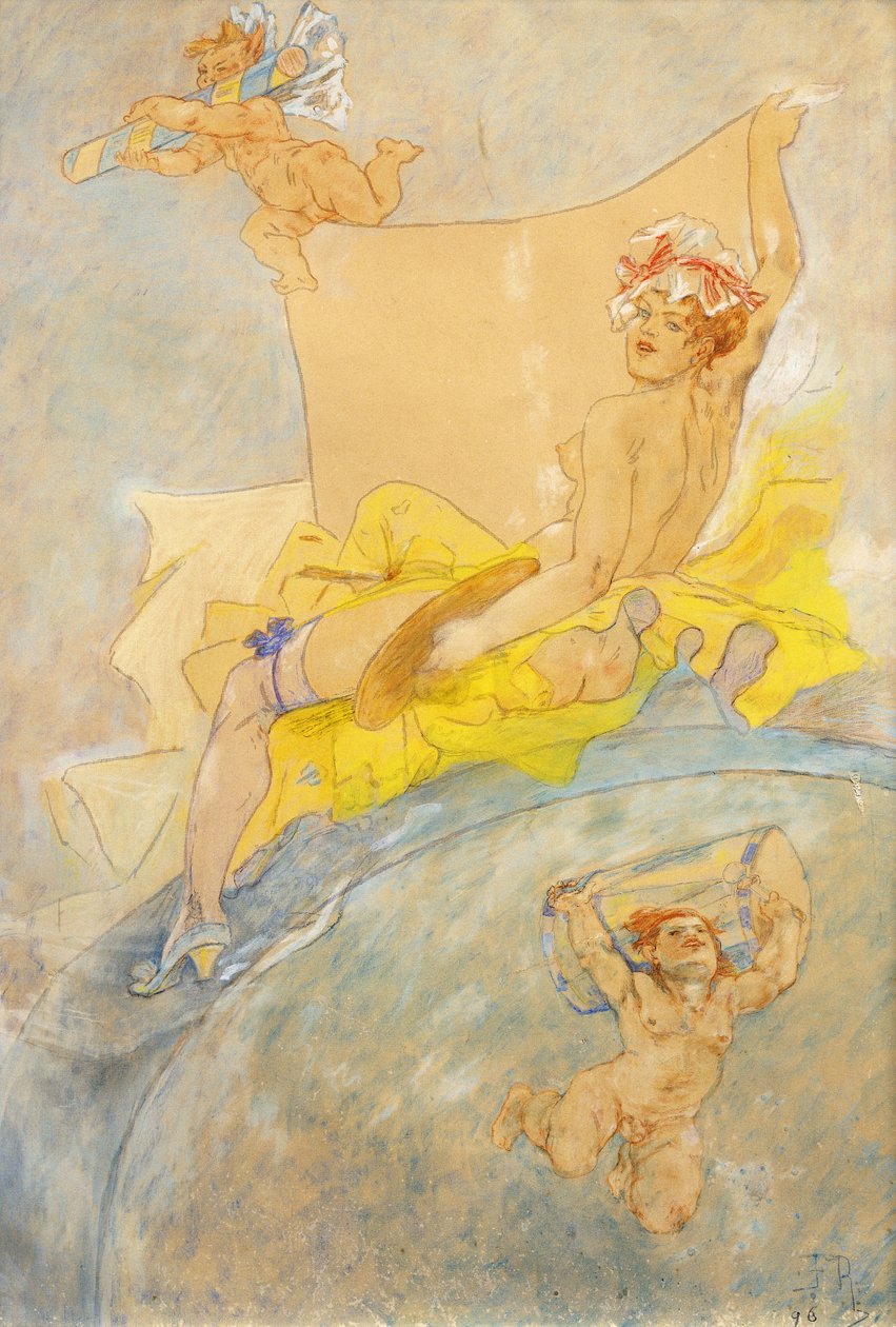 Näyttelyn juliste; Näyttelyjuliste, 1896 tekijältä Félicien Rops